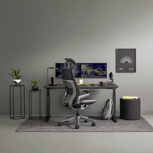 Con reposa cabeza / 3D Knit Negro 01+Era Ónix CSE14