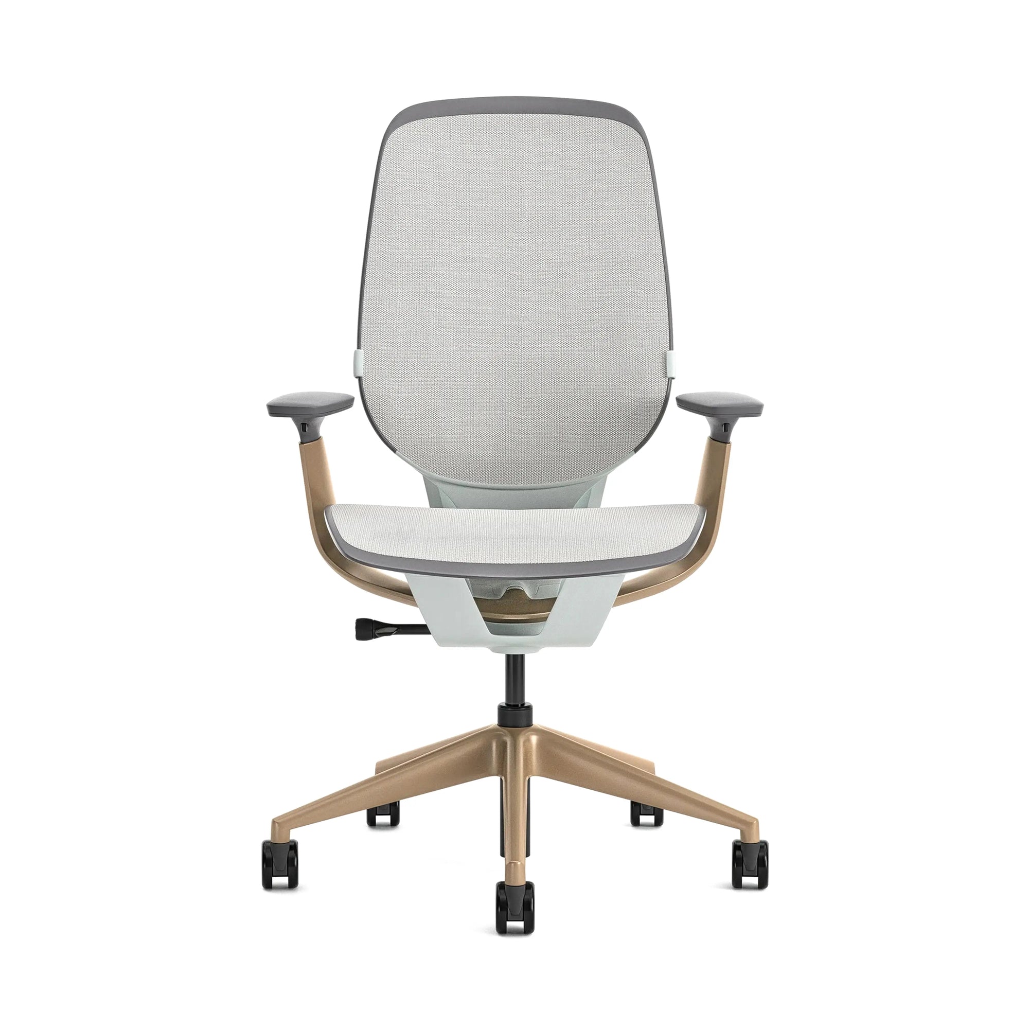 Sin reposa cabeza / Intermix Opaque Gris Gaviota KR14+Matte Brass 4B22